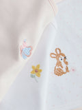 Baby bibs 5 pack pink and white cotton - British product
