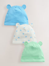 Next Baby Beanies Blue/Green 0-18 Months Pack of 3- Buy online at McGrocer
