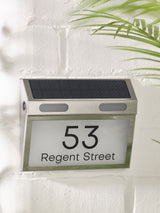 Next Loveabode Personalised Solar LED House Number Plaque 190mm x 150mm- Buy online at McGrocer