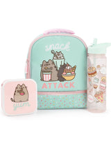 Next Pusheen Green Girls Multicoloured Lunch Bag, Lunch Box, and Bottle Set- Buy online at McGrocer