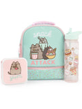 Pusheen green girls lunch bag and bottle set (British brand)