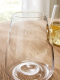 Set of 4 clear tapered tumbler glasses - British product
