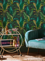 Next Graham & Brown Midnight Envy Leaf It Out Wallpaper 10M- Buy online at McGrocer