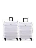 Flight Knight white luggage set medium and large (British brand)