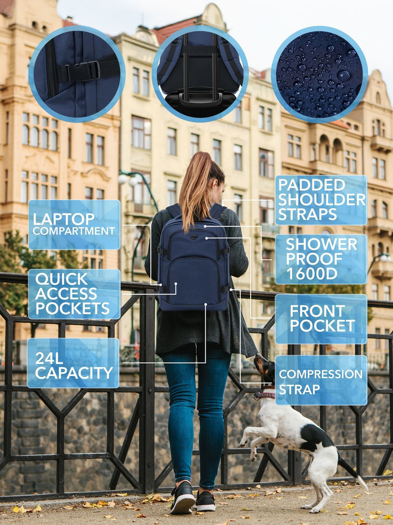 Flight Knight black carry-on rucksack 24L (British brand)