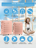 Flight Knight pink hardcase luggage set - British product