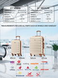 Flight Knight cream hardcase travel set of 2 sizes, imported from the UK