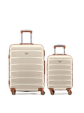 Flight Knight cream hardcase travel set of 2 sizes, imported from the UK