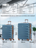 Flight Knight blue hardcase luggage set medium and large - British product