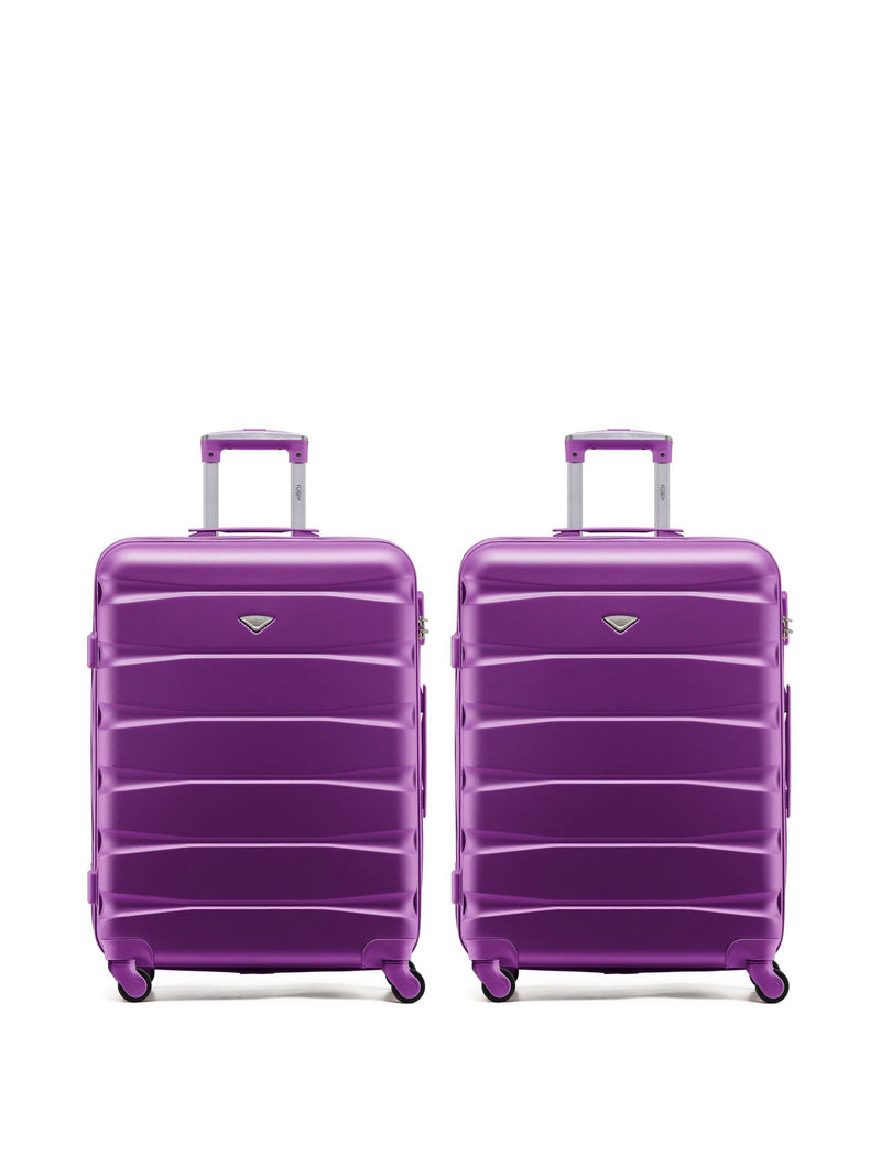 Flight Knight purple medium suitcase set, imported from the UK