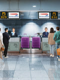 Flight Knight purple medium suitcase set, imported from the UK
