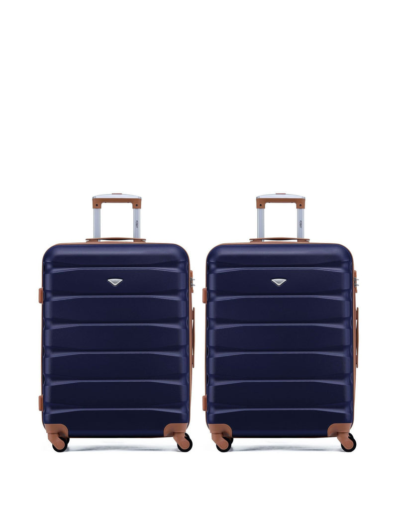 Flight Knight blue medium hardcase luggage set, imported from the UK