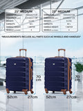 Flight Knight blue medium hardcase luggage set, imported from the UK