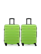 Next Flight Knight Medium Green Check-In Hardcase Travel Suitcase Set of 2- Buy online at McGrocer