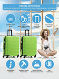 Flight Knight medium green hardcase suitcase, UK version