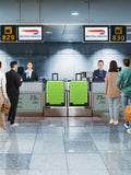 Flight Knight medium green hardcase suitcase, UK version