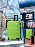 Flight Knight medium green hardcase suitcase, UK version