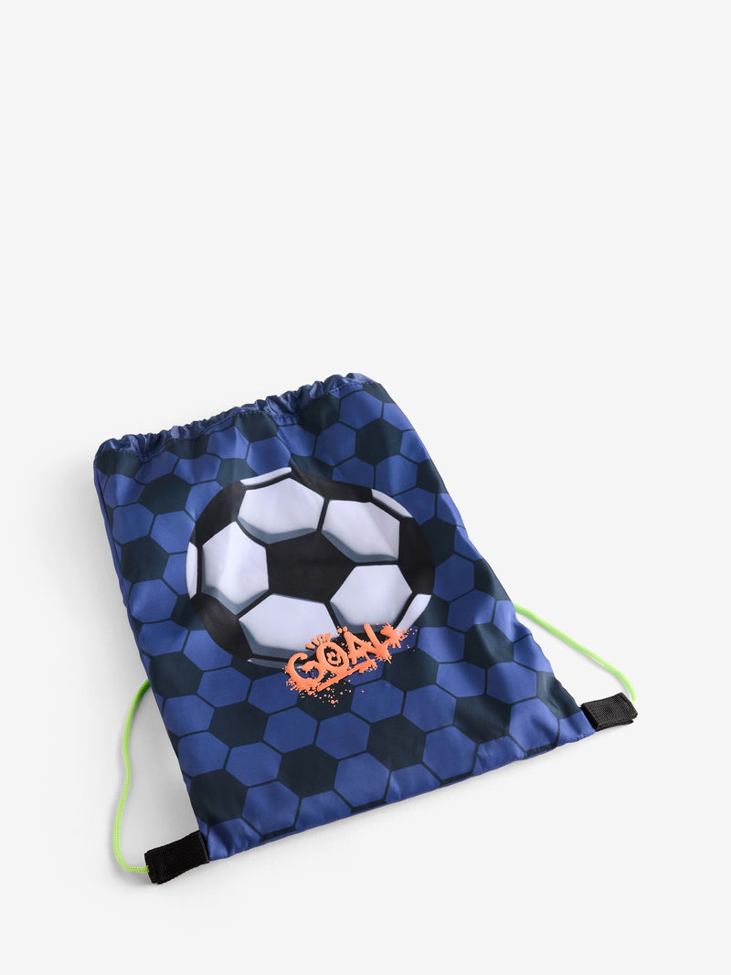 Navy football drawstring bag stationery set, UK version
