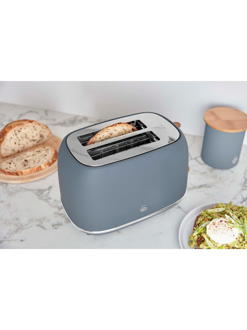 Swan Grey Fjord Design 2 Slice Toaster (British brand)