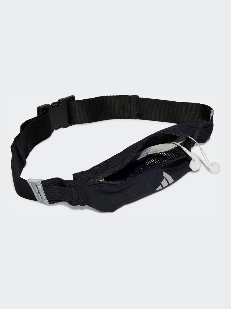 adidas Black Run Belt waist bag for running (British brand)
