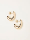 FatFace gold tone chunky earrings 2cm, imported from the UK