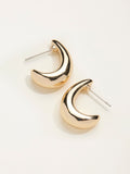 FatFace gold tone chunky earrings 2cm, imported from the UK