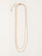 Next FatFace Gold Tone Layered Faux Shell Necklace- Buy online at McGrocer