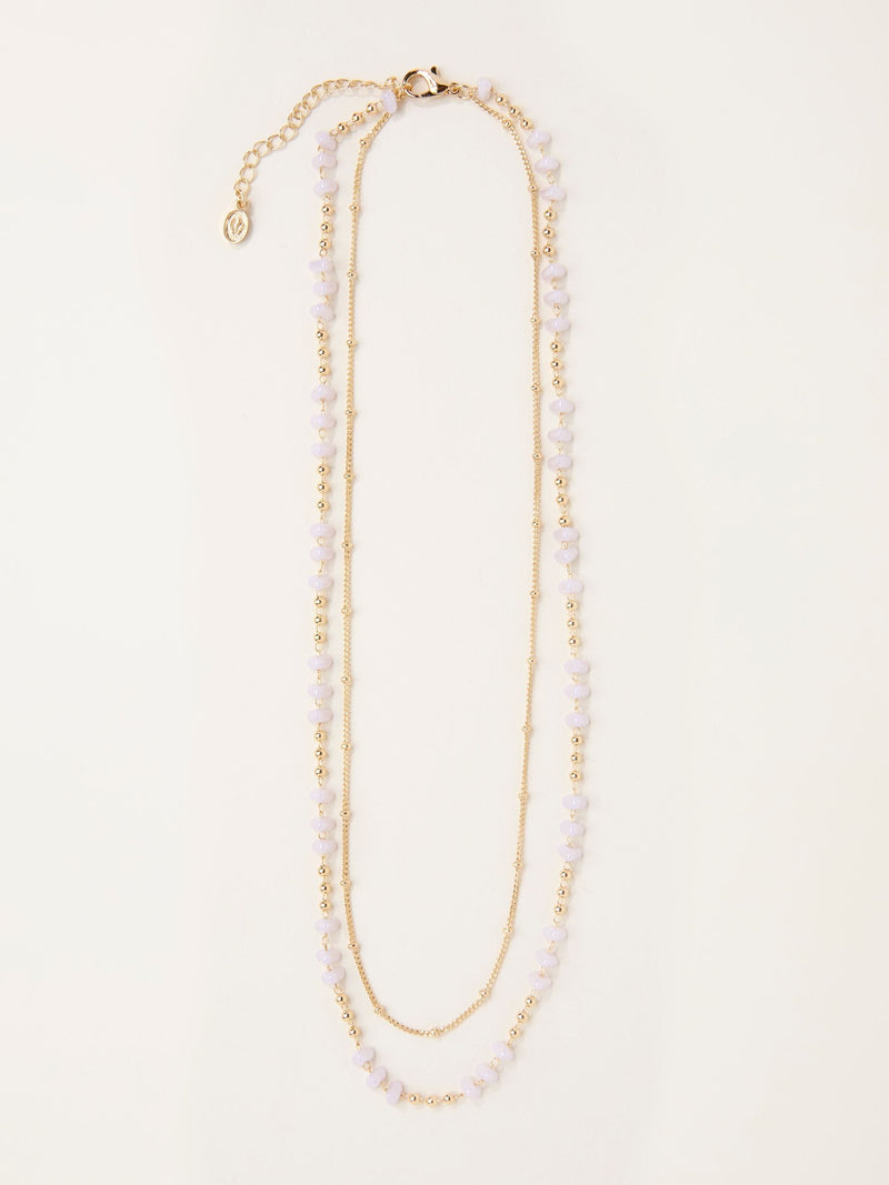 FatFace gold tone layered faux shell necklace - British product