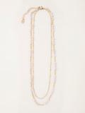 FatFace gold tone layered faux shell necklace - British product