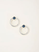 Next FatFace Silver Tone Circle Stud Earrings- Buy online at McGrocer