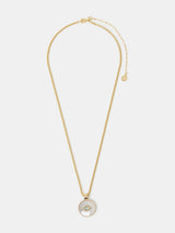Accessorize Gold Tone 14ct Pearl Eye Pendant Necklace