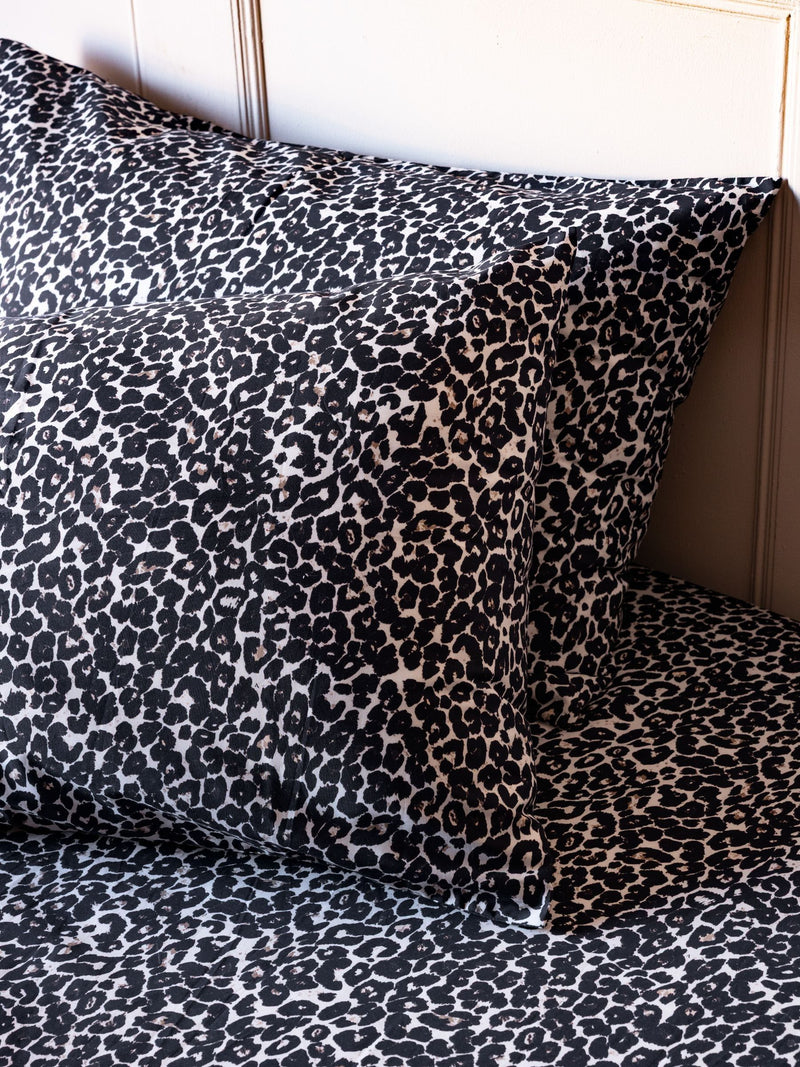 Rockett St George snow leopard pillowcases, imported from the UK