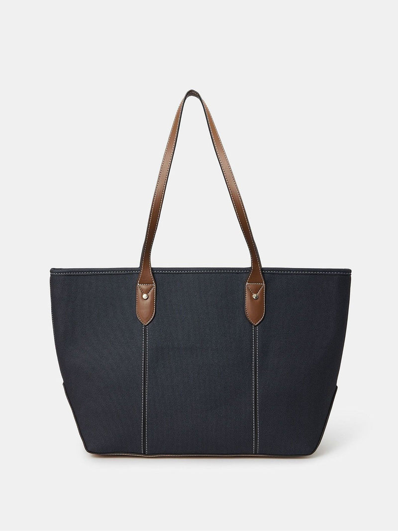Accessorize blue plain large tote bag - British brand