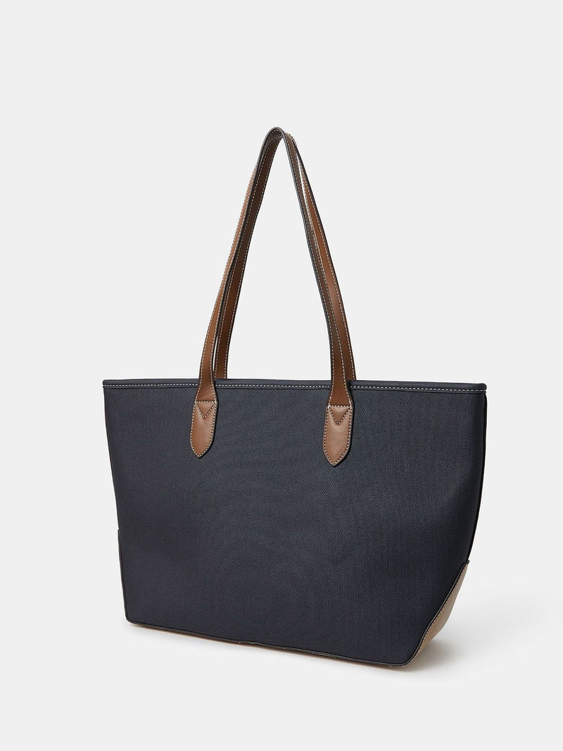 Accessorize blue plain large tote bag - British brand