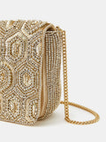 Accessorize silver embellished clutch bag - British product