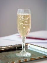 Next PMC Personalised Maid Of Honour Champagne Flute Glass 19.6 cm- Buy online at McGrocer