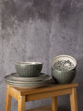 Code Maison Green Inari dinner set 12 piece - British product
