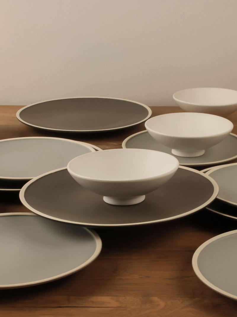 Masterchef 12 Piece Grey Nagoya Dinner Set, imported from the UK