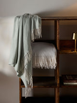 Next The Set 2 Pack Green/Grey Herringbone Throws- Buy online at McGrocer