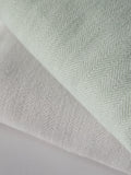 THE SET green grey herringbone throws 2 pack (British brand)