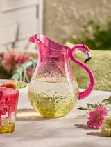 Next Pink/Yellow Flamingo Picnic Acrylic Jug- Buy online at McGrocer