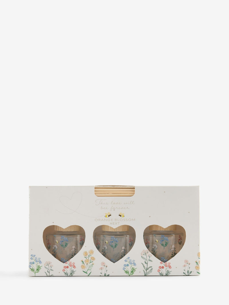 Pastel floral Love Bee diffuser set 3x40ml, imported from the UK