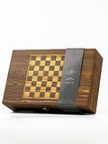 Selbrae House Brown Stag Games Set with hip flask (British brand)