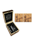 Selbrae House Silver Shooting Oak Coaster & Drinks Gift Set
