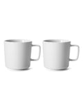 LSA International set of two white collective porcelain mugs, 370ml each, UK version