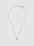Reiss gold tone Zoe square pendant necklace 44.5cm, imported from the UK