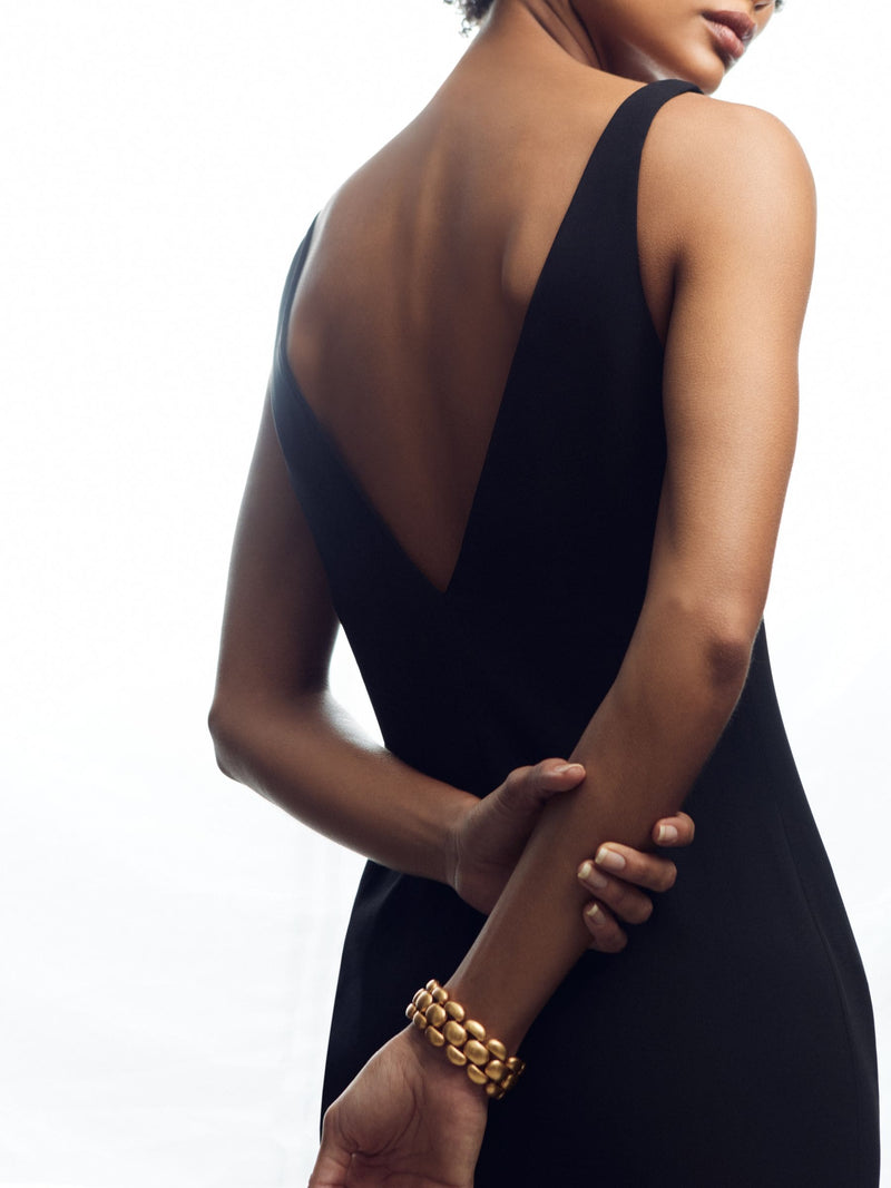 Reiss Gold Darcy Tone Dome Link Bracelet