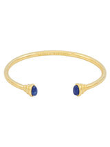Estella Bartlett Goldfarbener - Marineblauer Cabochon-Armreif, offener Modeschmuck