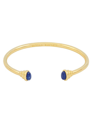 Estella Bartlett Gold Tone - Navy Tone Cabochon Open Bangle Fashion Jewelry