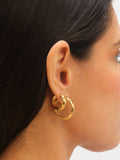 Jon Richard gold plated stainless steel small hoop earrings, UK version